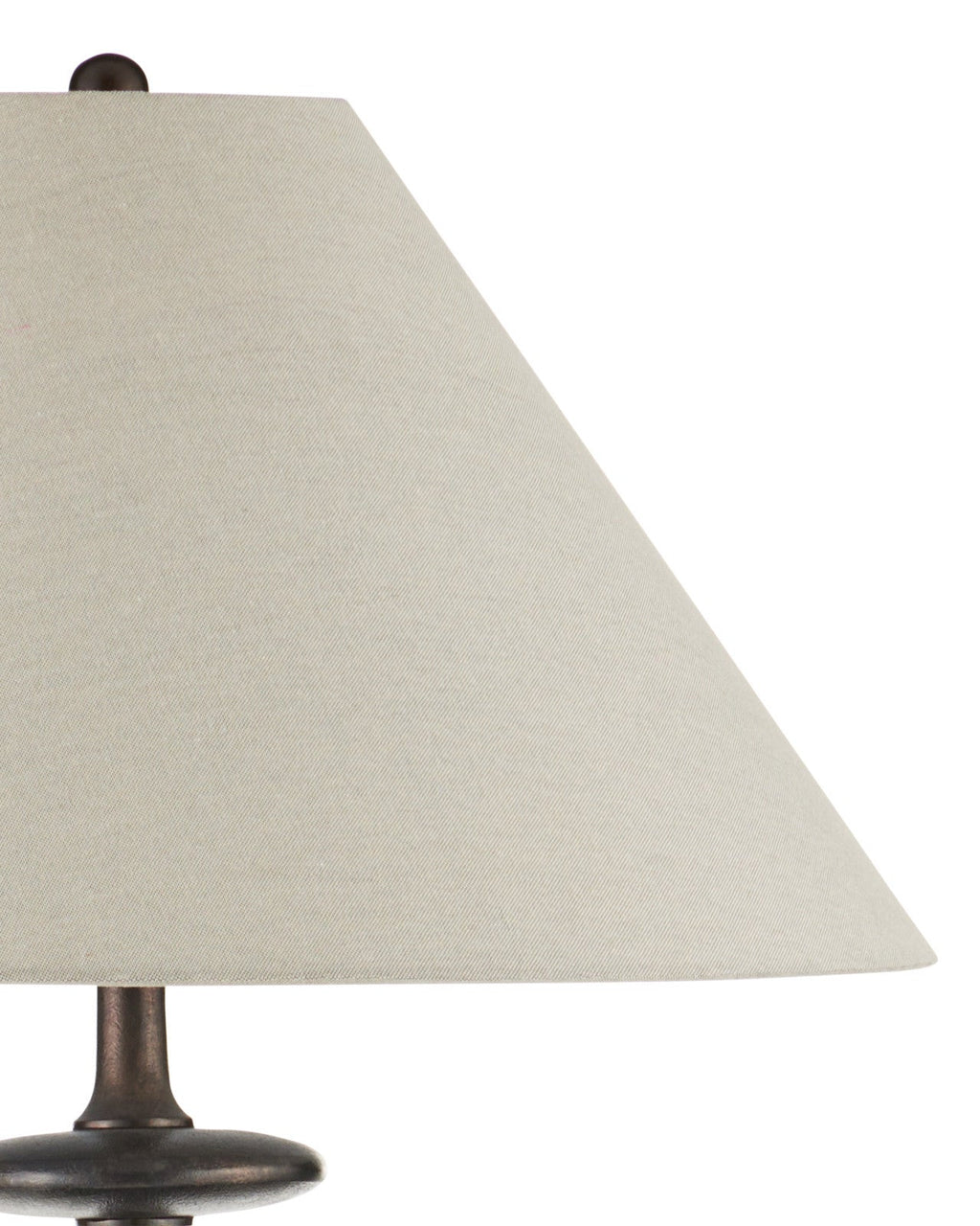 Lampadaire sculptural en aluminium de 64.5 pouces, finition bronze foncé