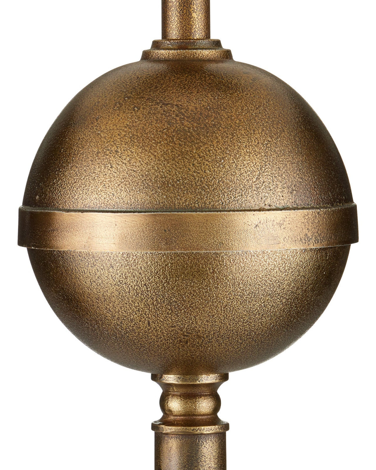 73.5-Inch Antique Brass-Finish Cast Aluminum Floor Lamp