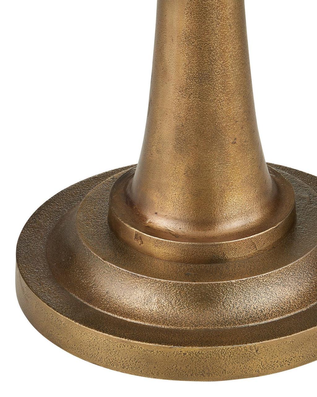 186,7-cm-Stehlampe aus Aluminiumguss mit Antikmessing-Finish