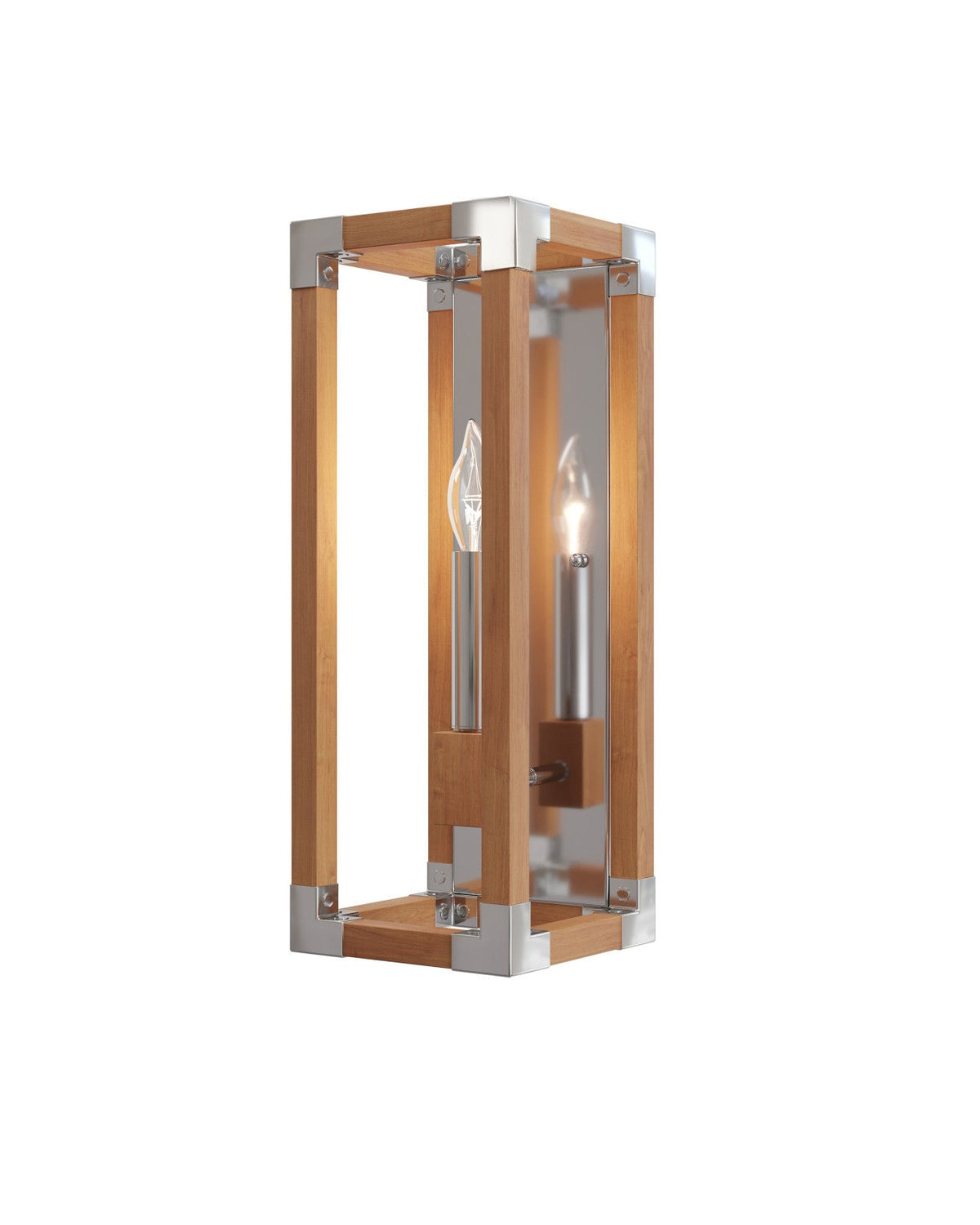 Boyd Natural Wood Frame Wall Sconce