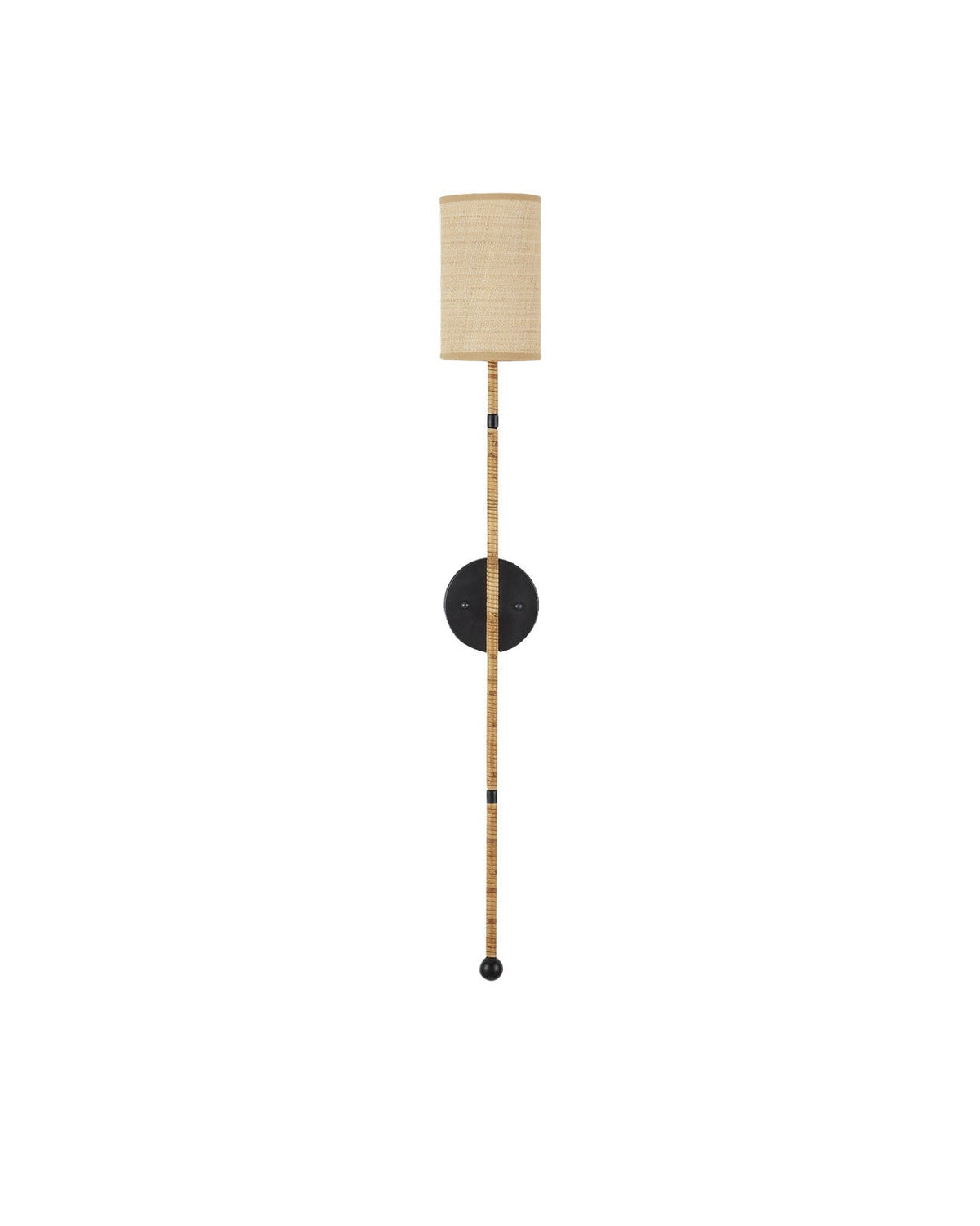 Capriole Rattan Warp Wall Sconce