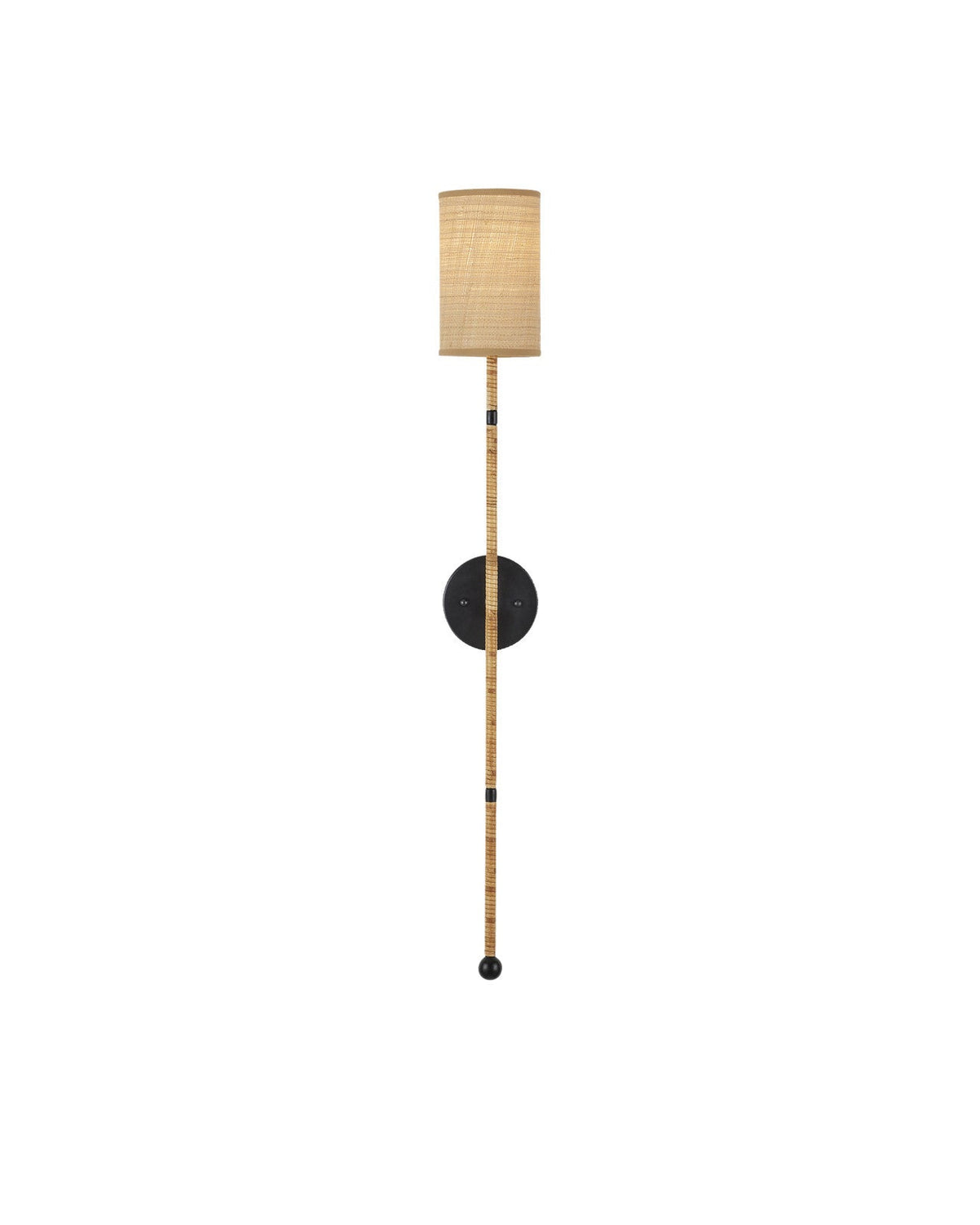 Capriole Rattan Warp Wall Sconce