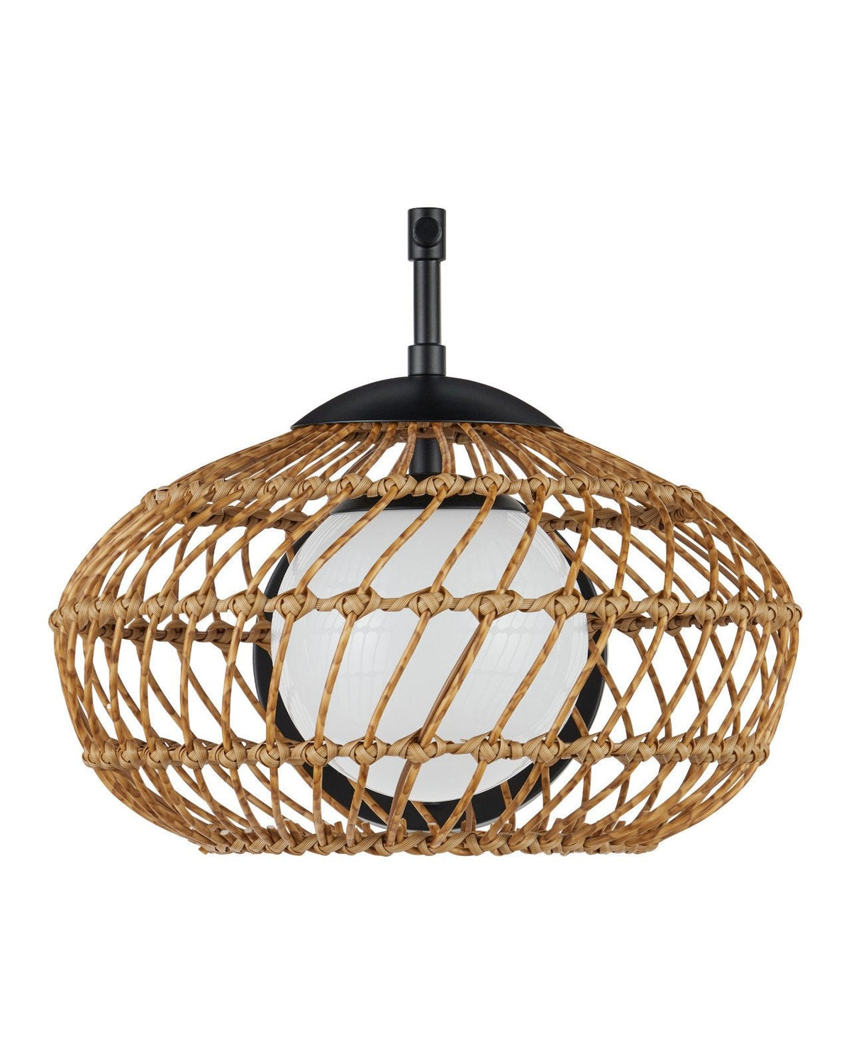 Carriage All-Weather Wicker Outdoor Wall Sconce