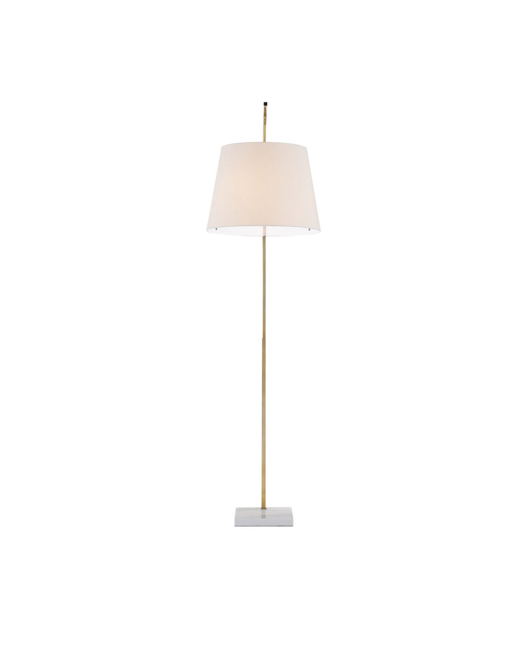 Lampadaire arqué en fer forgé de 87 pouces avec base en marbre