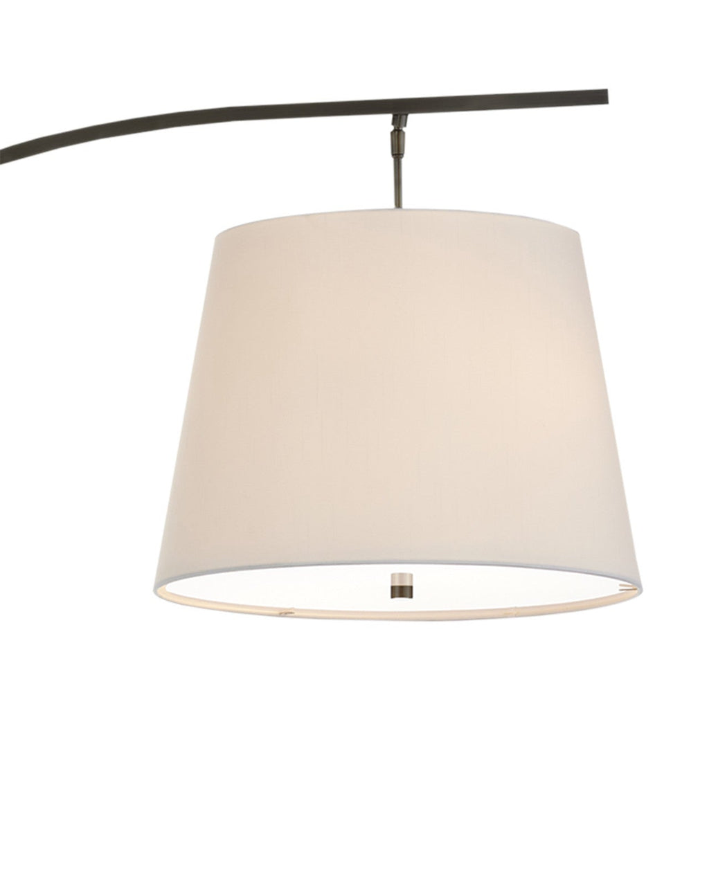 177,8-cm-Bogenstehlampe aus schwarzem Schmiedeeisen mit Marmorsockel