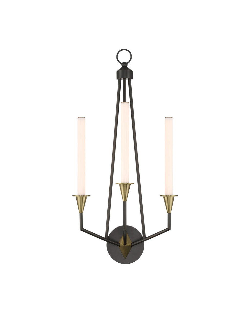 Applique murale LED de 33-Inch à 3 lumières, finition bronze et laiton