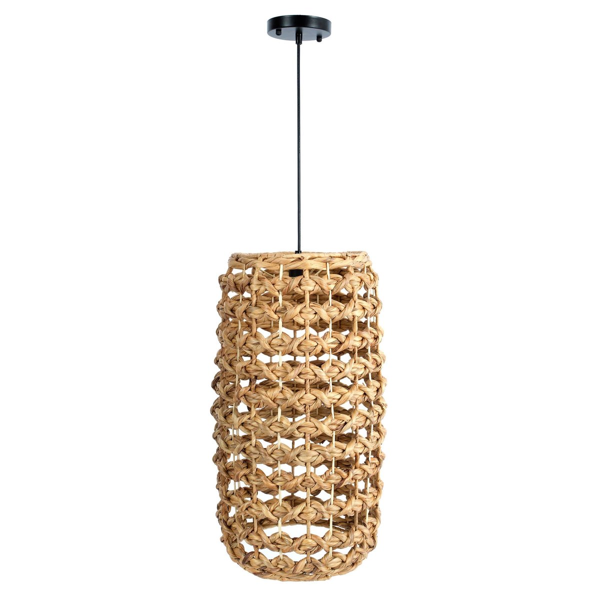 Natural Woven Water Hyacinth Chandelier